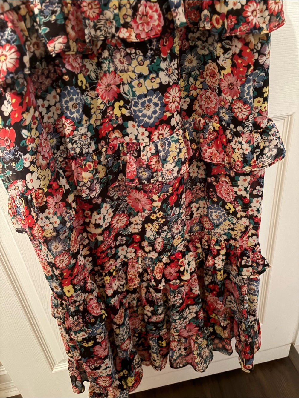 Wayf Floral Ruffle Maxi Dress in Multi-Color - Picture 5 of 5